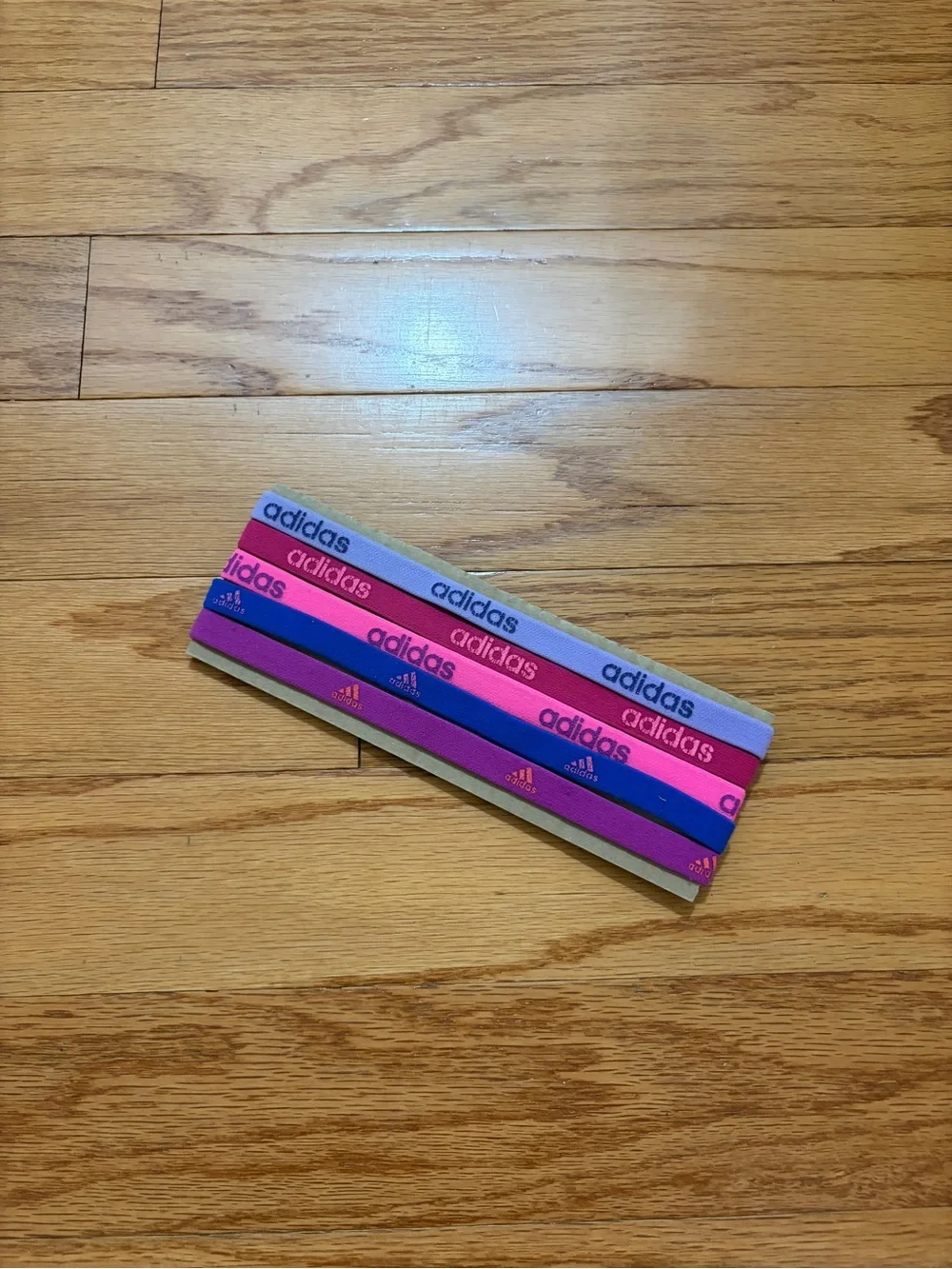 adidas Women’s Elastic Headband Set in Pink, Purple, Blue, Gray, Tan